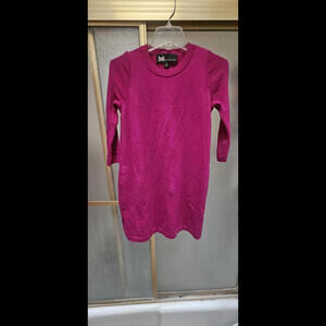 B&k Buchanan and Kang made in USA fuchsia hot pink sweater dress gorgeous